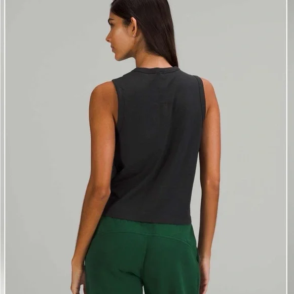 NWT Lululemon classic fit cotton blend tank - Black - 10 - Picture 2 of 8